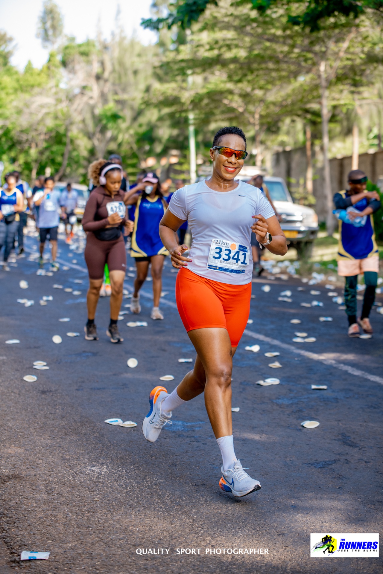 JK racing a 21km half marathon